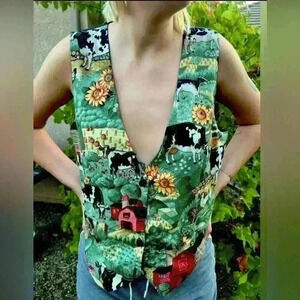Women’s vintage farm vest size large/extra large